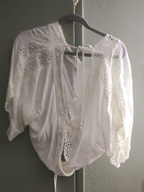 Surf Gypsy White Eyelet Lace Top